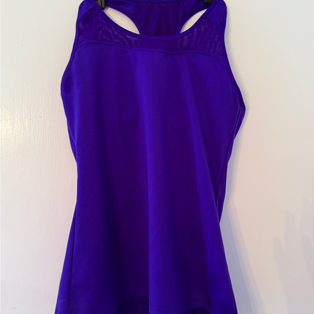 Athleta Yoga Purple Sleeveless Exercise Tank w Built In Bra Medium